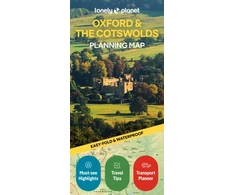 KNYGA Bookshop Lonely Planet Oxford &amp; the Cotswolds Planning Map