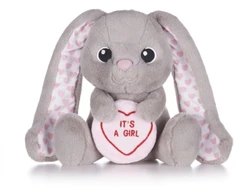 KNYGA Bookshop Love Hearts 7" Baby Girl Bunny Plush Gift