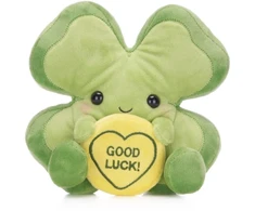 KNYGA Bookshop Love Hearts 7" Good Luck Clover Plush Gift