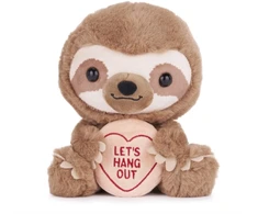 KNYGA Bookshop Love Hearts 7" Sloth - Hang Out Plush Gift