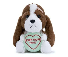 KNYGA Bookshop Love Hearts 7" Sorry Ur Pawly Plush Gift