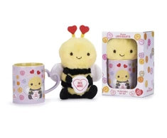 KNYGA Bookshop Love Hearts Bee Mine Mug And Plush Set
