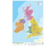 KNYGA Bookshop Map of UK and Ireland