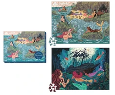 KNYGA Bookshop Mermaids 2-in-1 Double-Sided 500-Piece Puzzle