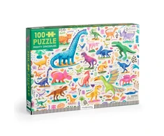 KNYGA Bookshop Mighty Dinosaurs 100 Piece Puzzle