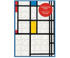 KNYGA Bookshop MoMA Mondrian Greeting Card Puzzle