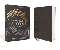 KNYGA Bookshop NASB, Clear Focus Bible, Leathersoft, Charcoal Brown