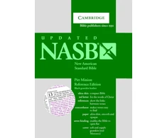 KNYGA Bookshop NASB Pitt Minion Reference Bible, Juodas Goatskin Leather, Raudona-letter Text, NS446:XR