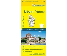 KNYGA Nievre, Yonne - Michelin Local Map 319