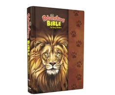 KNYGA Bookshop NIrV, Adventure Bible for Early Readers, Hardcover, Full Color, Magnetic Closure, Lion