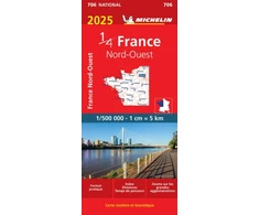 KNYGA Bookshop Northwestern France 2025 - Michelin National Map 706