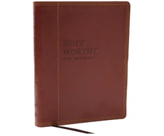KNYGA Bookshop NoteWorthy New Testament: Read and Journal Through the New Testament in a Year (NKJV, Brown Leathersoft, Comfort Print)