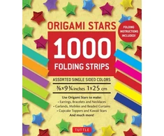 KNYGA Bookshop Origami Stars Papers 1,000 Paper Strips in Assorted Colors
