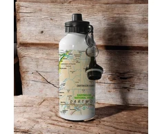 KNYGA Bookshop OS Map 600ml Metal Vanduo Bottle - Dartmoor National Park