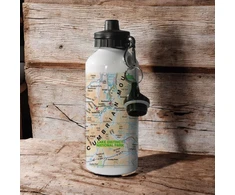 KNYGA Bookshop OS Map 600ml Metal Vanduo Bottle - Lake District National Park