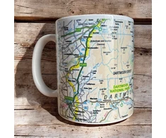 KNYGA Bookshop OS Map Ceramic Mug - Dartmoor National Park
