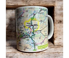 KNYGA Bookshop OS Map Ceramic Mug - Snowdonia National Park