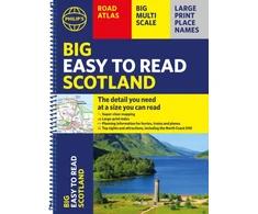 KNYGA Bookshop Philip's Big Easy to Read Scotland Road Atlas (Spiral A3)