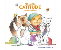 KNYGA Bookshop Pop Manga Catitude Coloring Book