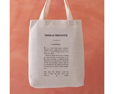 KNYGA Bookshop Pride and Prejudice Chapter One Tote Bag