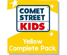 KNYGA Bookshop Reading Planet Comet Street Kids Geltona Complete Pack