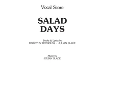 KNYGA Bookshop Salad Days (Vocal Score)