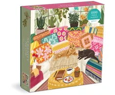 Dėlionė Bookshop Serenity Meow 1000 Piece Puzzle in a Square Box