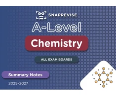 KNYGA Bookshop SnapRevise A-Level Chemistry Summary Notes