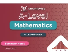KNYGA Bookshop SnapRevise A-Level Maths Summary Notes