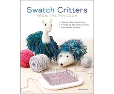 KNYGA Bookshop Swatch Critters from the Pin Loom