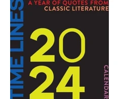 KNYGA Bookshop Time Lines: A Year of Quotes from Classic Literature-2024 Wall Calendar