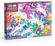 KNYGA Bookshop Mudpuppy Puzzle Magiczne jednorożce 100 dalys 5+