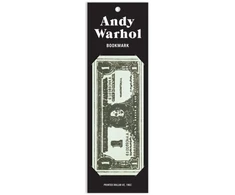 KNYGA Bookshop Warhol Dollar Bill Shaped Bookmark