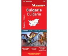 KNYGA Bulgaria - Michelin National Map 739