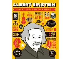 KNYGA Button Books Great Lives in Graphics: Albert Einstein