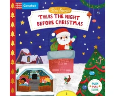 KNYGA Campbell Books Twas the Night Before Christmas, A Push, Pull and Slide book - the perfect Christmas gift for toddlers!