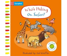 KNYGA Campbell Books Who's Hiding On Safari?, A Felt Flaps Book