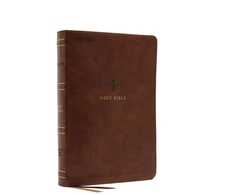 KNYGA Catholic Bible Catholic Bible Press NRSV, Catholic Bible, Thinline Edition, Leathersoft, Brown, Comfort Print