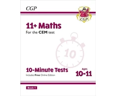 KNYGA Cgp Books 11+ CEM 10-Minute Tests: Maths - Ages 10-11 Book 1 (with Online Edition)
