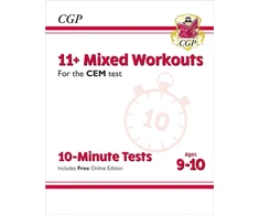 KNYGA Cgp Books 11+ CEM 10-Minute Tests: Mixed Workouts - Ages 9-10 (with Online Edition)