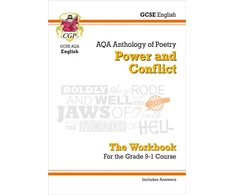 KNYGA Cgp Books GCSE English Literature AQA Poetry Workbook: Power &amp; Conflict Anthology (includes Answers)