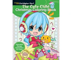 KNYGA Christopher Hart Cute Chibi Christmas Coloring Book
