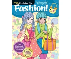 KNYGA Christopher Hart Manga Artist's Coloring Book: Fashion!
