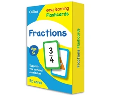 KNYGA Easy Fractions Flashcards
