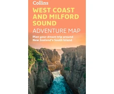 KNYGA Collins Maps West Coast and Milford Sound Adventure Map