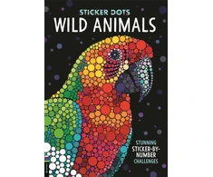 KNYGA Daniela Geremia Sticker Dots: Wild Animals, Stunning Sticker by Numbers Challenges