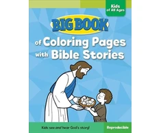 KNYGA David C Cook Big Book of Coloring Pages with Bible Stories for Kids of All Ages