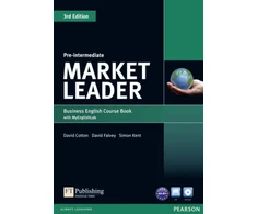 KNYGA David Cotton Market Leader 3rd Edition Pre-Intermediate Coursebook with DVD-ROM and MyEnglishLab Student online access code Pack