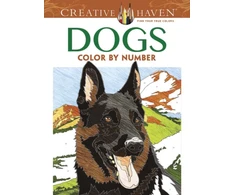 KNYGA Diego Jourdan Pereira Creative Haven Dogs Color by Number Coloring Book