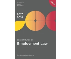 KNYGA Dominique Lauterburg Core Statutes on Employment Law 2017-18